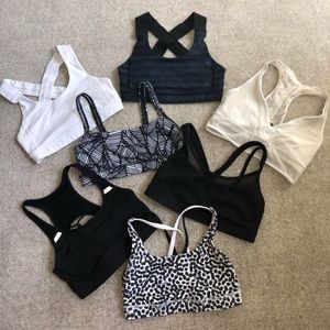 7 LULULEMON SPORTS BRAS BUNDLE